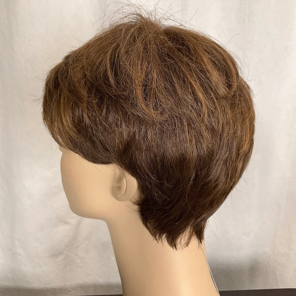 Gabor Essentials Virtue Average 18E399 Wig Womens OS Light Brown Synthetic Pixie
